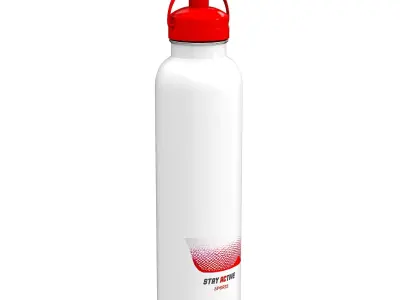 Sports Drink Bottle Low-poly 3D model