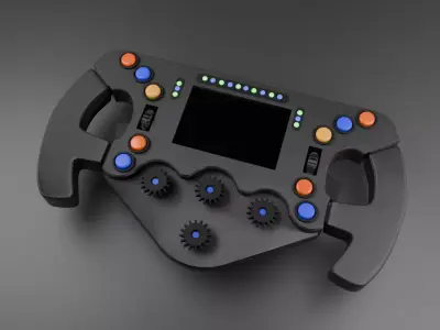 F1 Steering Wheel 3D model