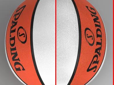 Basketball ball Starbicolo Low-poly 3D model