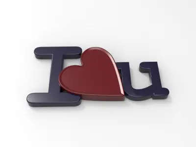 I Love You 3D print  Free 3D print model