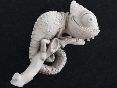 Chameleon wall decor 3D print model