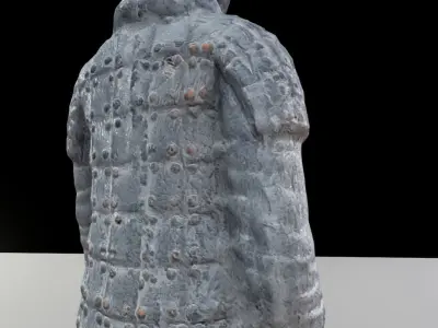 Terracotta Warrior UE4 Low-poly 3D model