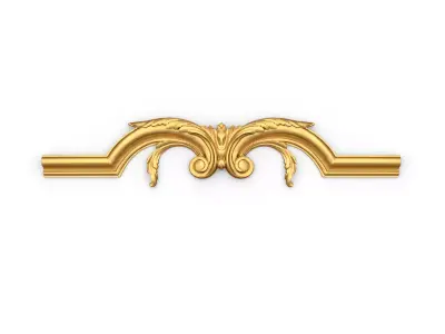 Classic decor ornament carved 09  3D model
