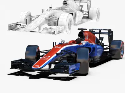 Manor MRT05 Car Low-poly 3D model