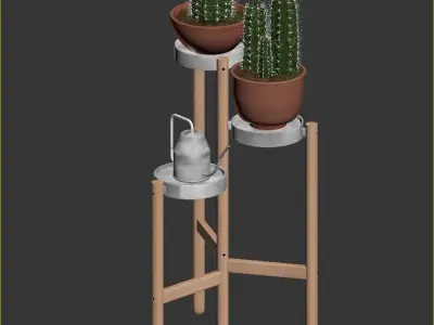 SATSUMAS Plant Stand 2 3D model