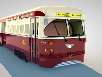 Vintage Trolly 3D model