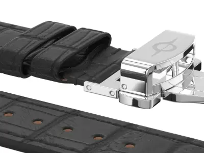 Strap watch Reptile black PBR Low-poly 3D model