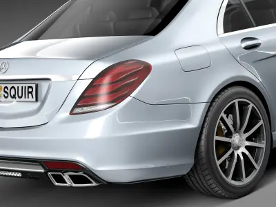  Mercedes-Benz S-Class S63 AMG 2014 3D model