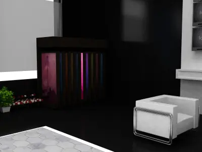  Booth Exhibition Stand a559 3D model