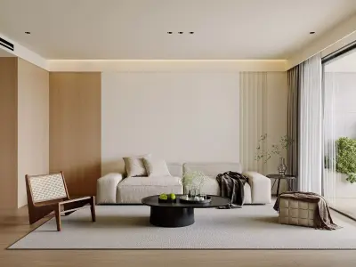 Suite interior design scene 3D model