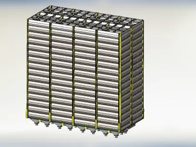 Square Silo 3D model