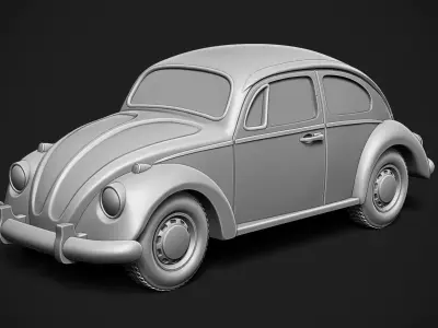Volkswagen Beetle Printable 3D print model