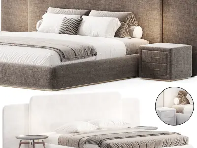 Roma bed by Turri Italia 3D model