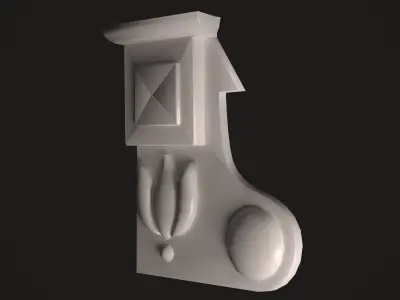 de0091 christmas tree Low-poly 3D model