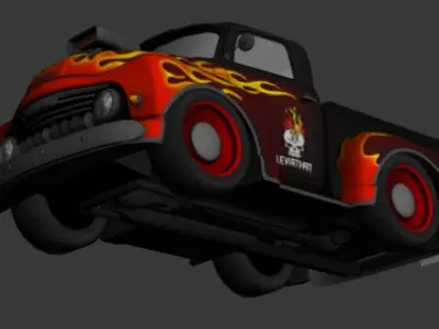 cartoon car vehicle 3d game ready model Low-poly 3D model-008 Low-poly 3D model