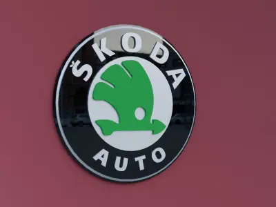 3D Skoda Logo 3D model
