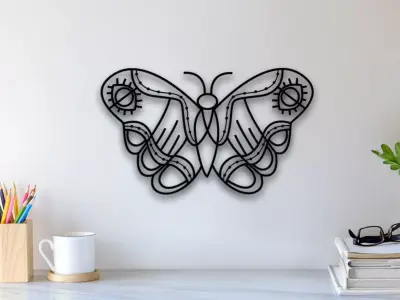 Butterfly Wall Art 3D print model purchase