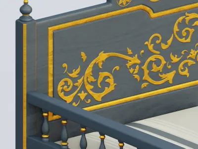 Vintage Arabic Sofa 3D model