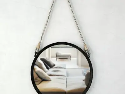 Stirrup Wall Mirror 3D model