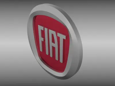 Fiat logo 3D model
