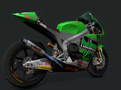Bike Racing FTR600 Low-poly 3D model