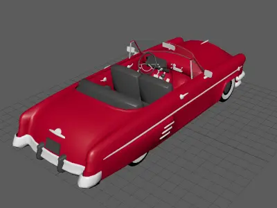 Red Car Low-poly 3D model purchase