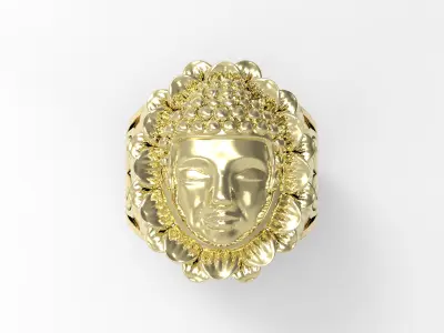 Buddha Ring  3D print model