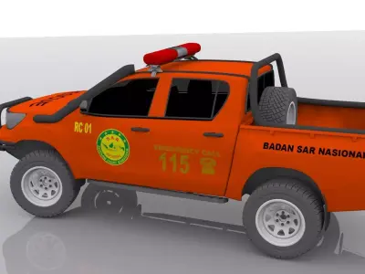 Truck Basarnas SAR 3D model