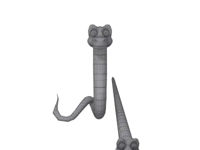 Snake Cartoon 3D model