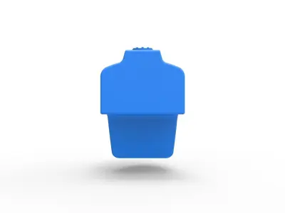 Tail tank of 600 Micro sprint car Scale 1 to 25 3D print model