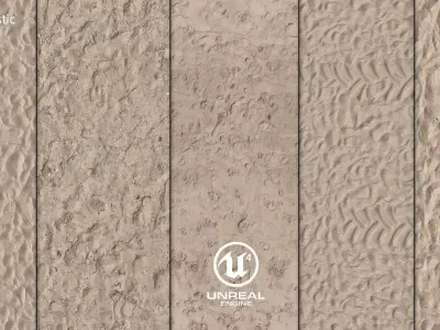 Sand Ground 8k Vol 1 UE 3D model