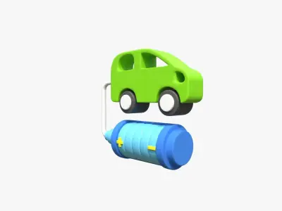 Electric Car 3D model