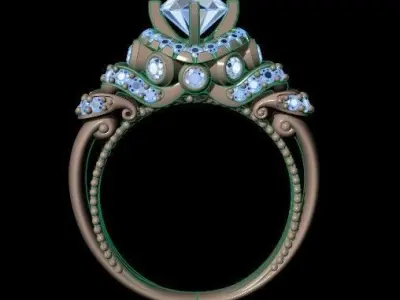 Ring y07 3D print model