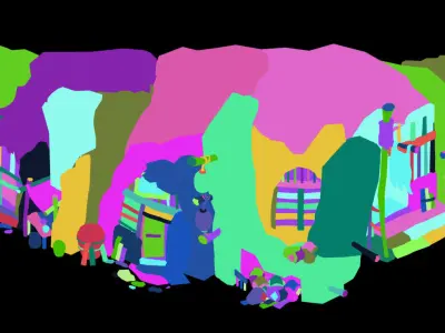 Game Mountain Building - Cave Dwelling 1 3D model