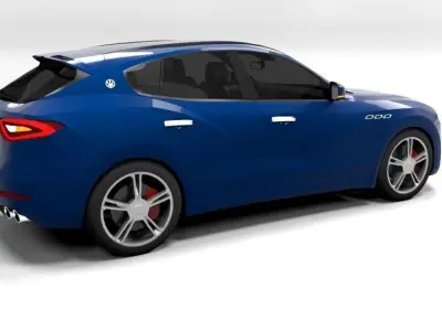 MASERATI LEVANTE LOWPOLY Low-poly 3D model
