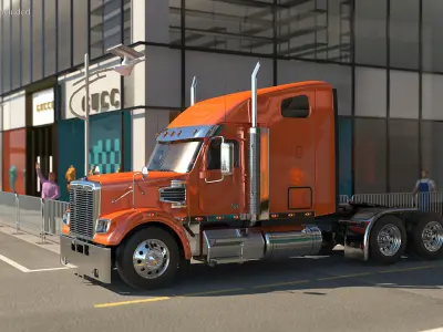 2020 Freightliner 122SD Truck 3D model