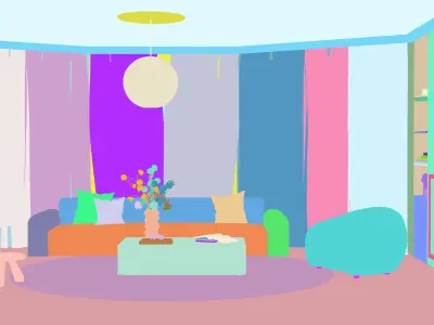 Modern residential indoor 3 d model 3D model