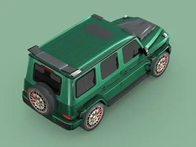 Mercedes-Benz AMG G63 BRABUS 700 Low-poly 3D model