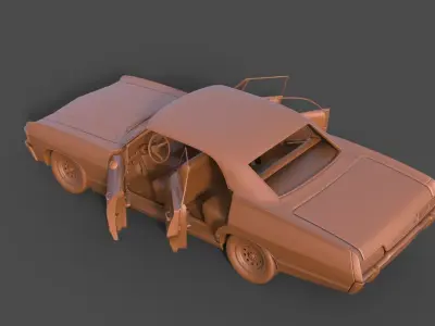 Chevrolet Impala 1967 3D print model