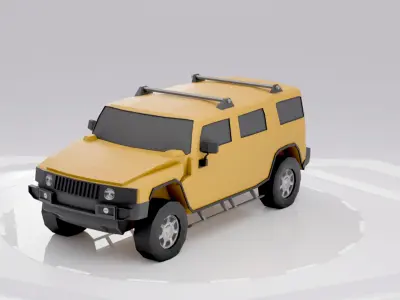 Low Poly Car Collection  Low-poly 3D model