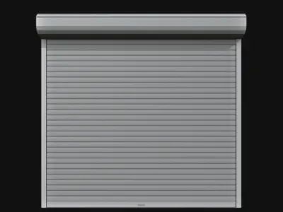 Roller garage door Free low-poly 3D model