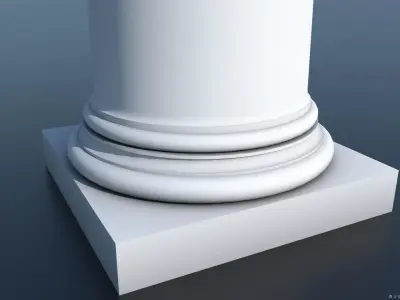 IONIC COLUMN Low-poly 3D model purchase
