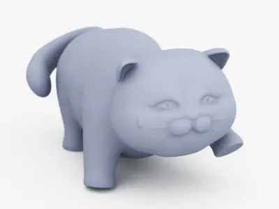 SHY CAT Free 3D print model