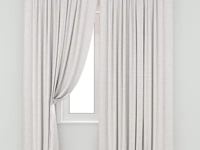 Curtain 9 sheer curtains - 3D model