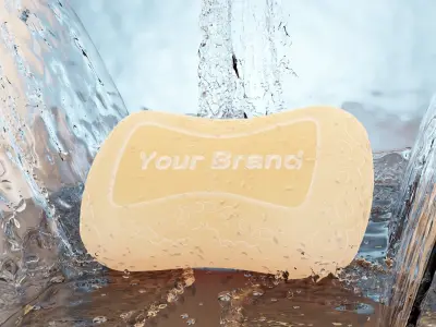Luxury Soap Bar-Decorative Branding-Ready 3D Model 3D model