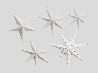 IKEA Strala Paper Stars 3D model
