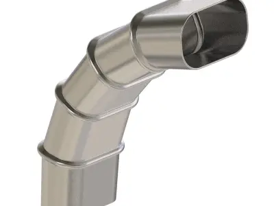 HVAC Oval Elbow Air Duct 3D print model