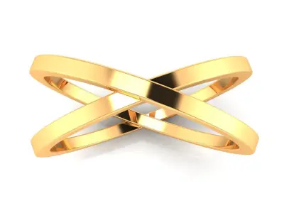 Ring M164 The luxury female abstract ring wedding 3D print model