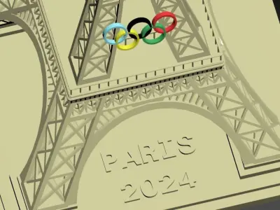 Eiffel Tower Paris 2024 Free 3D model