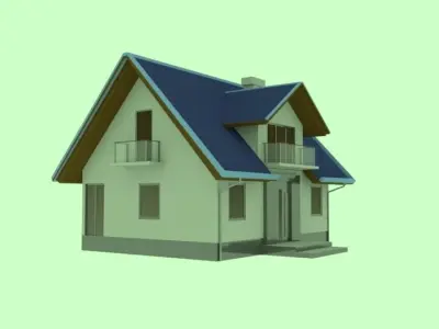 House 3D model 8